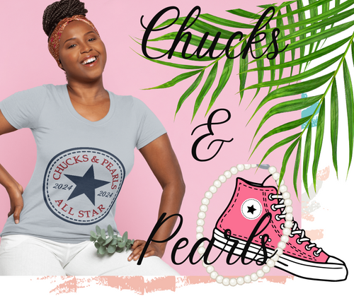 Chucks and Pearls All Star T-Shirt