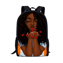 Load image into Gallery viewer, Gorgeous Large Capacity Black African Art Backpack